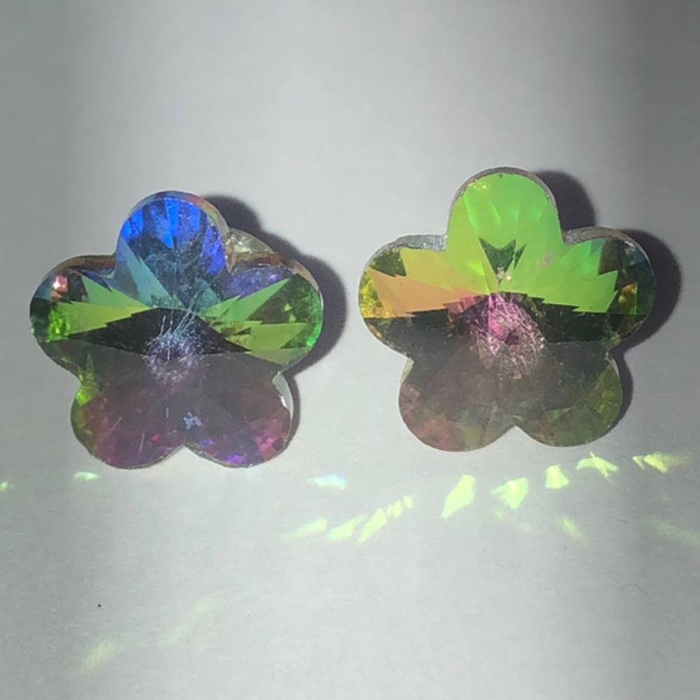 Colorful Flower Stud Earrings